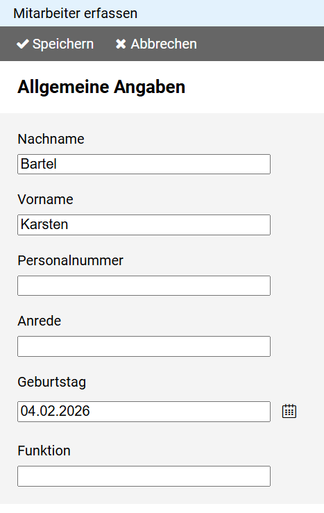 Mitarbeiter - Allgemein