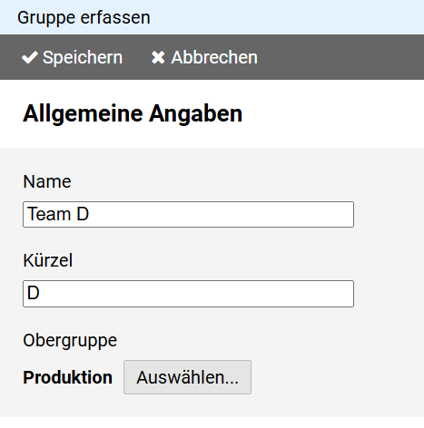 Gruppe - Allgemein