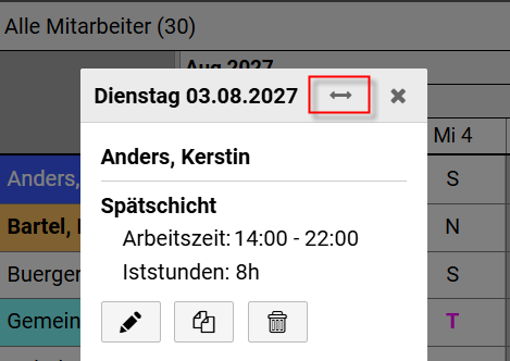 Zeitraumauswahl
