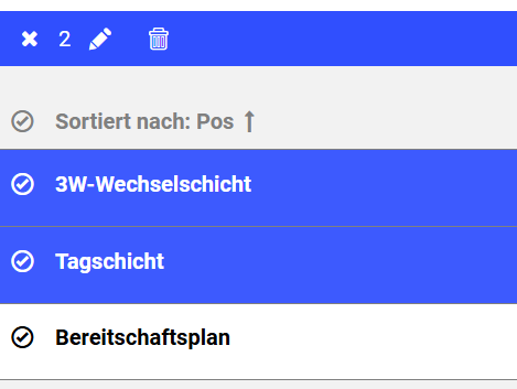 Schichtmodelle-Mehrfachauswahl