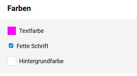 Schichtart - Farben