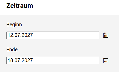 Gekennzeichneten Zeitraum - Zeitraum