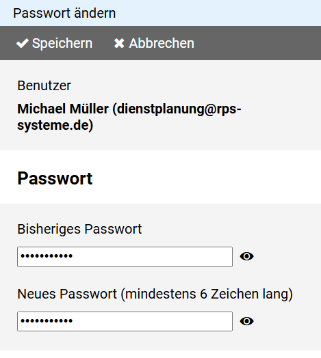 Passwort ändern