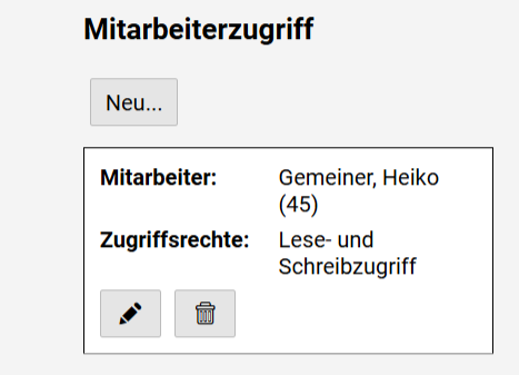 Differenzierte Benutzerrechte - Mitarbeiterzugriff