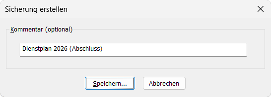 Datensicherung