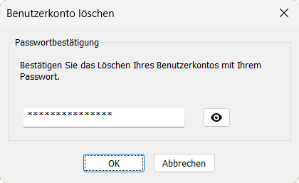 Benutzerkonto löschen