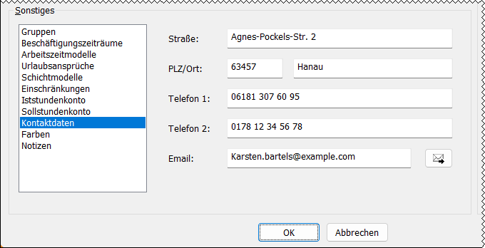 Kontaktdaten