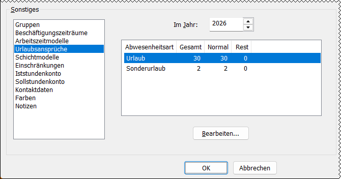 Urlaubsansprüche