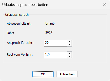 Urlaubsanspruch
