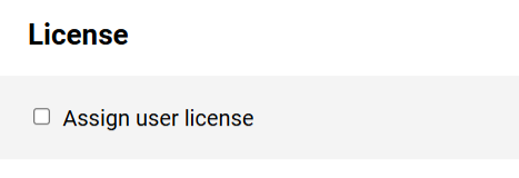 New Users - License