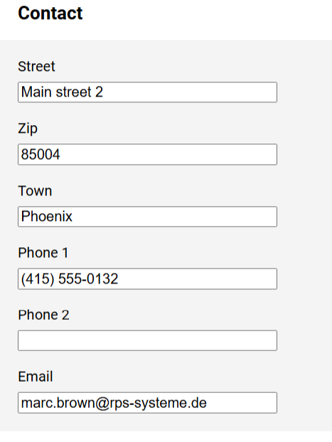 Employee - Contact