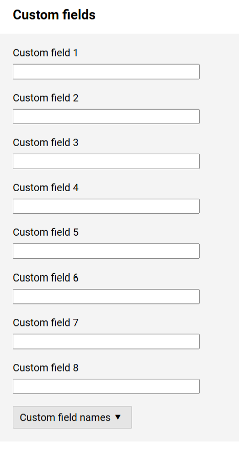 Employee - Custom Fields