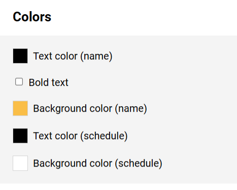 Employee - Colors
