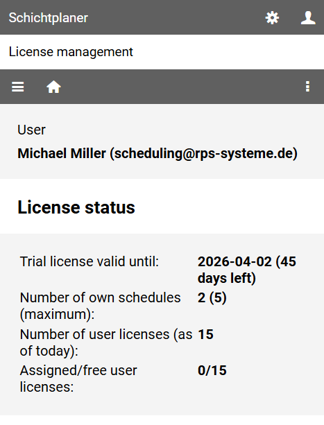 License Status