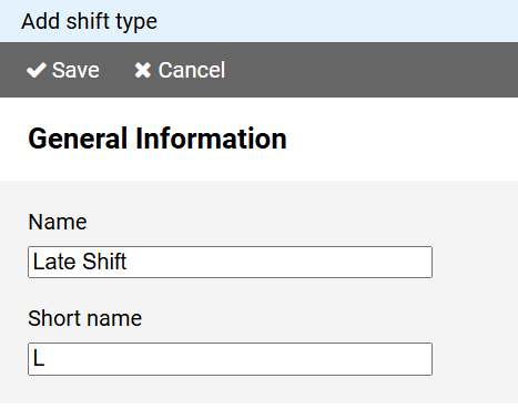 Shift Type - General Information