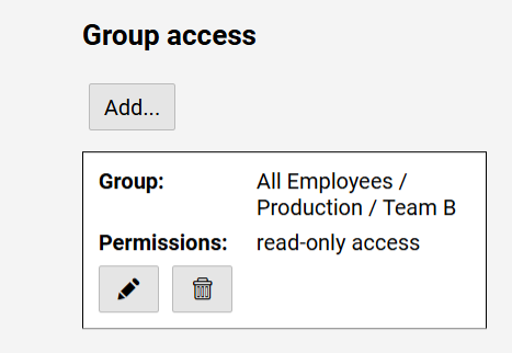 Limited User Rights - Group Access